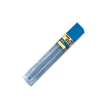 Pentel ® Super Hi-Polymer Lead Refill, 2H Leads, 0.7mm, Black, 12/Tube 502H